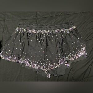 Rebel Athletic Crystal Couture Flowy Shorts